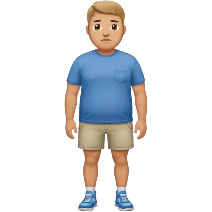 stocky man full length emoji
