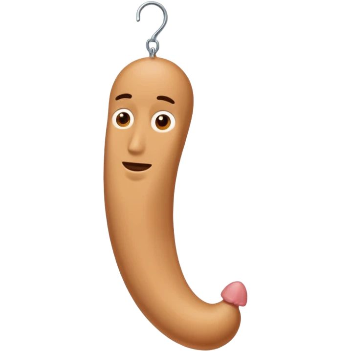 Man with a huge dangling penis emoji