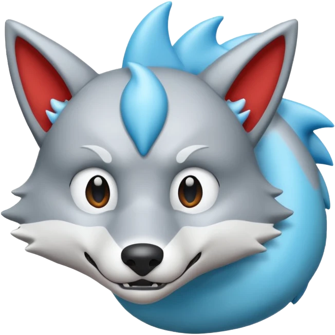 White Colorless Cold Salamence-Sprigatito-wolf  emoji