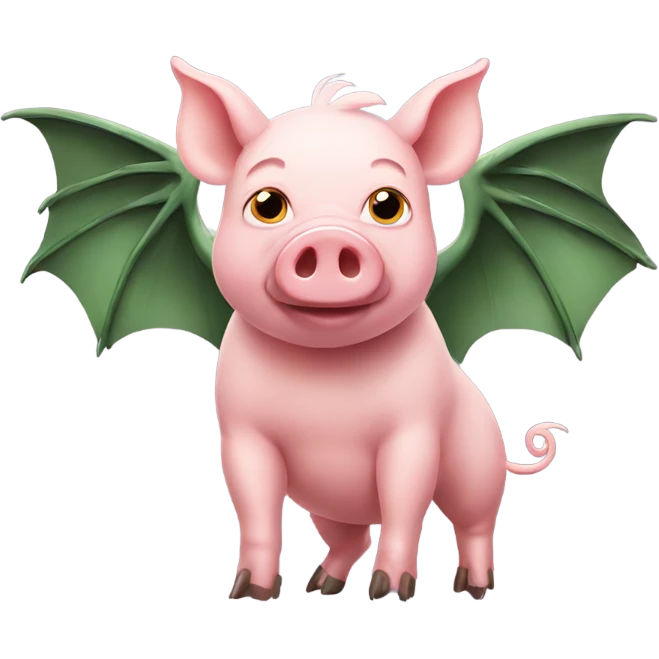 pig with dragon wings emoji
