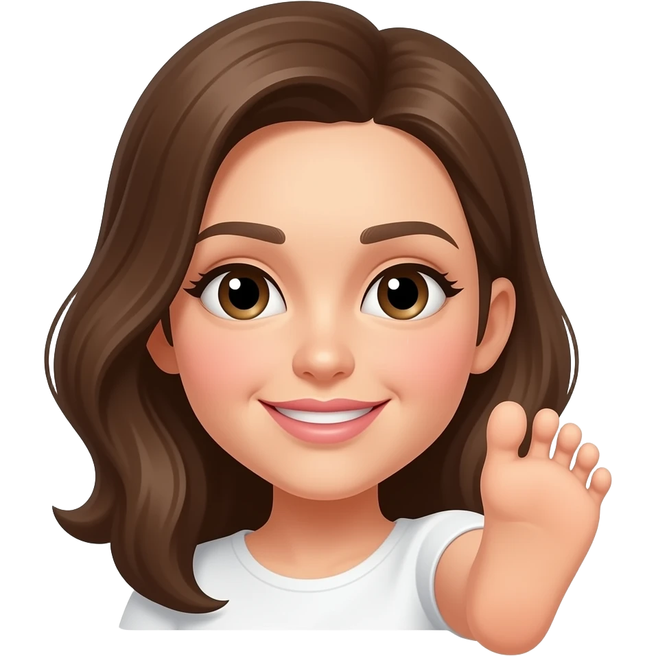 Woman With Foot emoji