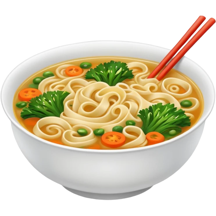 Realistic nuddle Soup    emoji