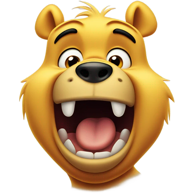 Winnie the Pooh shocked in horror emoji