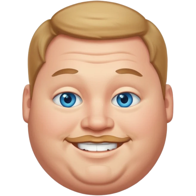 fat guy blue eyes  emoji