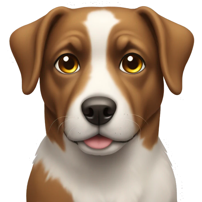 Dog with emoji