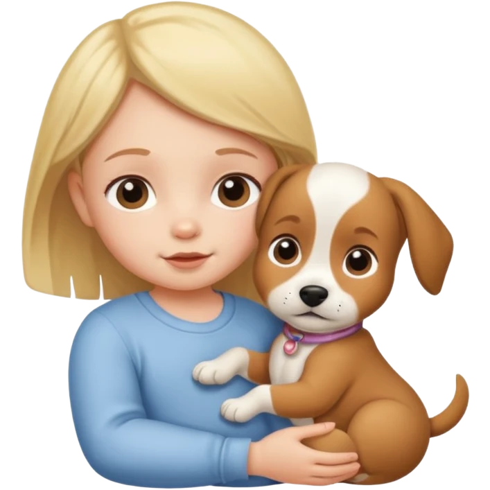 Baby with Dog. emoji