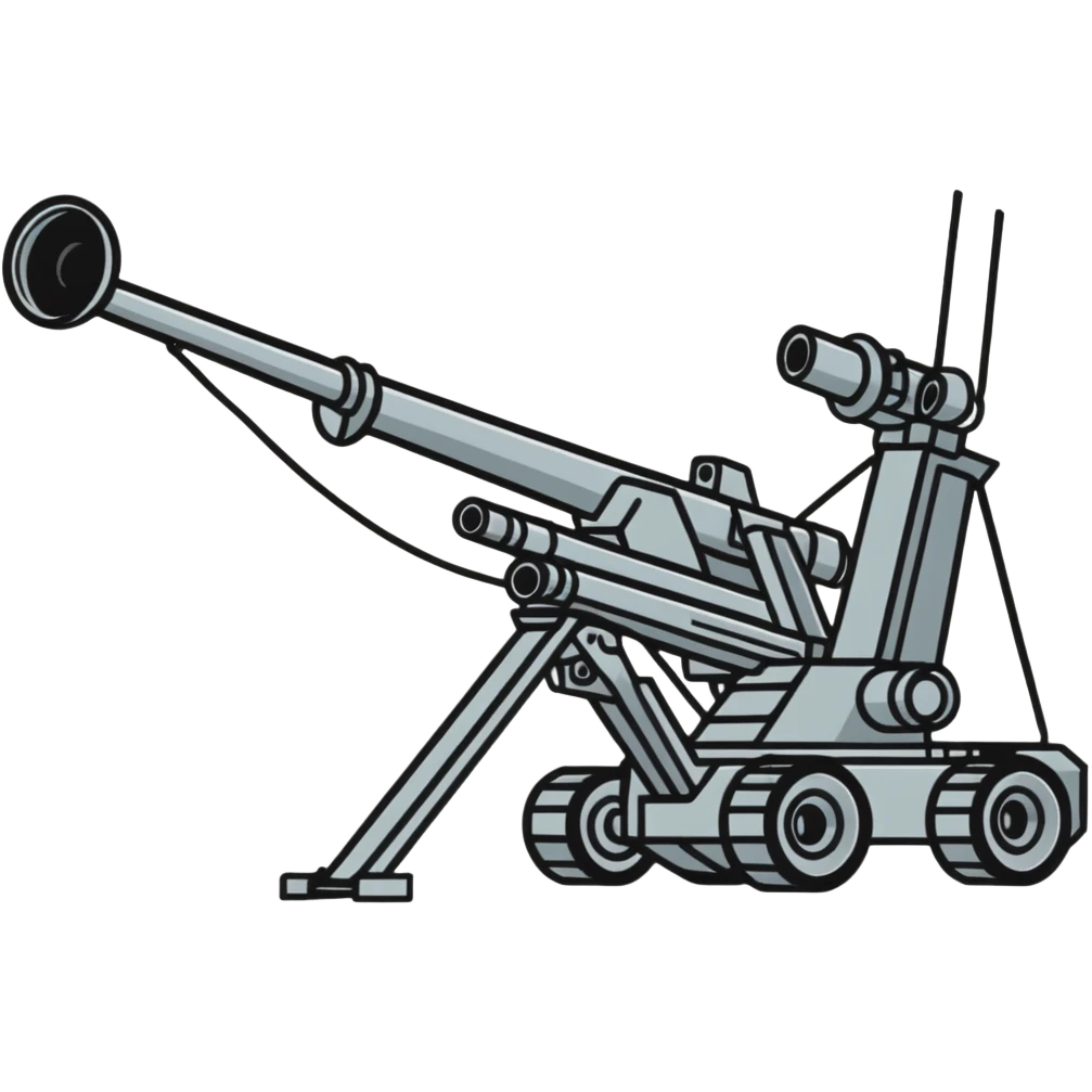 Soviet anti-aircraft gun emoji