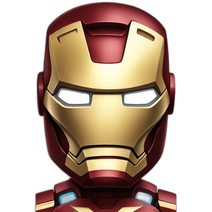 Iron man with face emoji