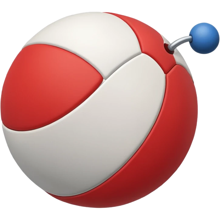 Pull ball with MB in the circle in on it emoji