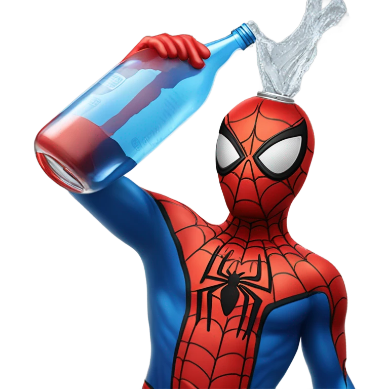 Spider-Man drinking water  emoji