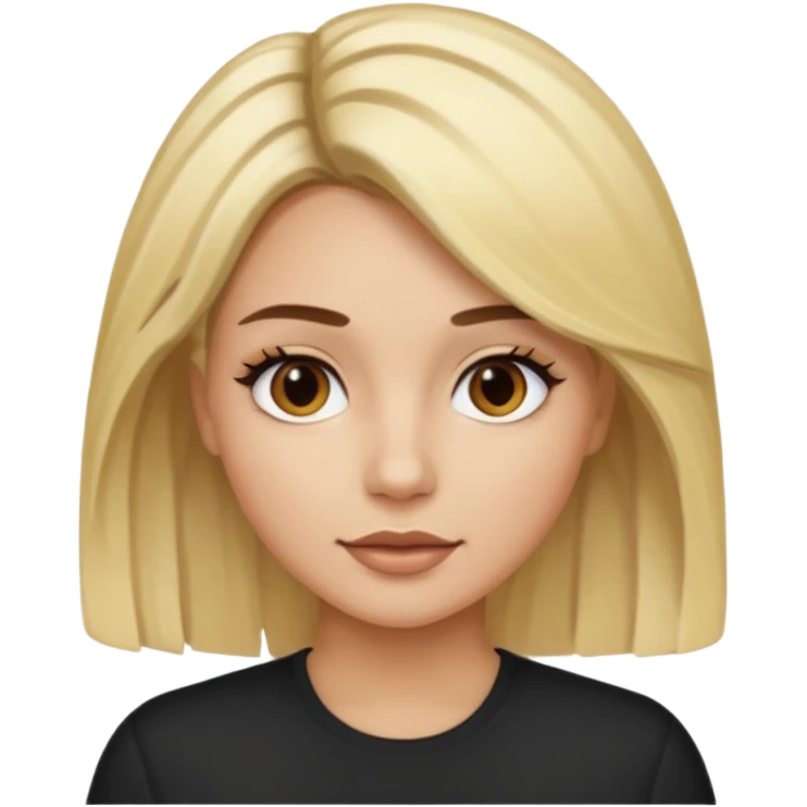 Tipos de rubio en mujer  con californianas cabello en de negro a rubio raíces negras emoji