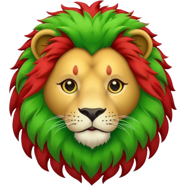 💚🤍❤️🦁 emoji