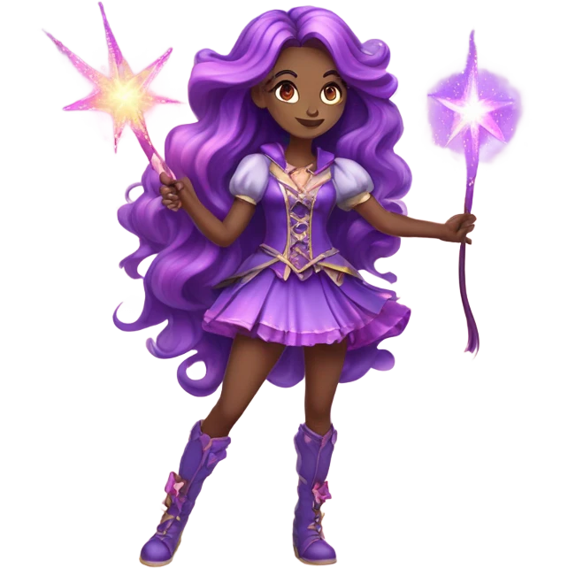 Magical girl anime purple emoji