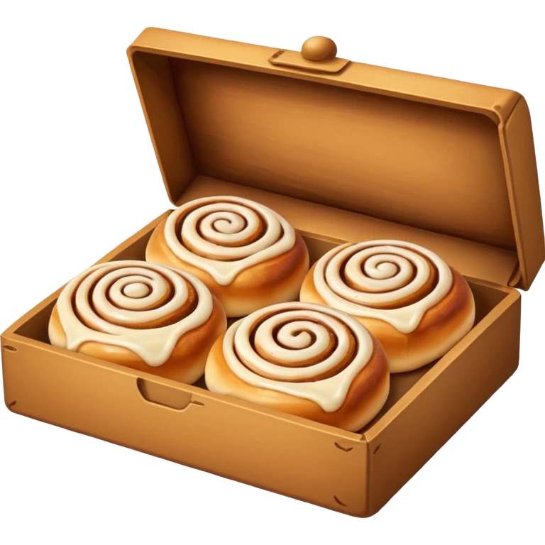 cinnabons in box  emoji