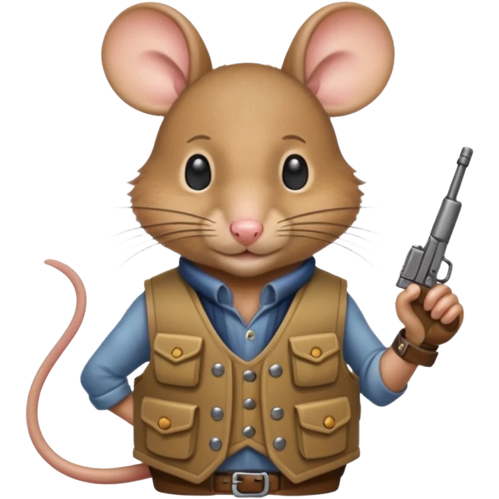 🐁🔫 belico emoji