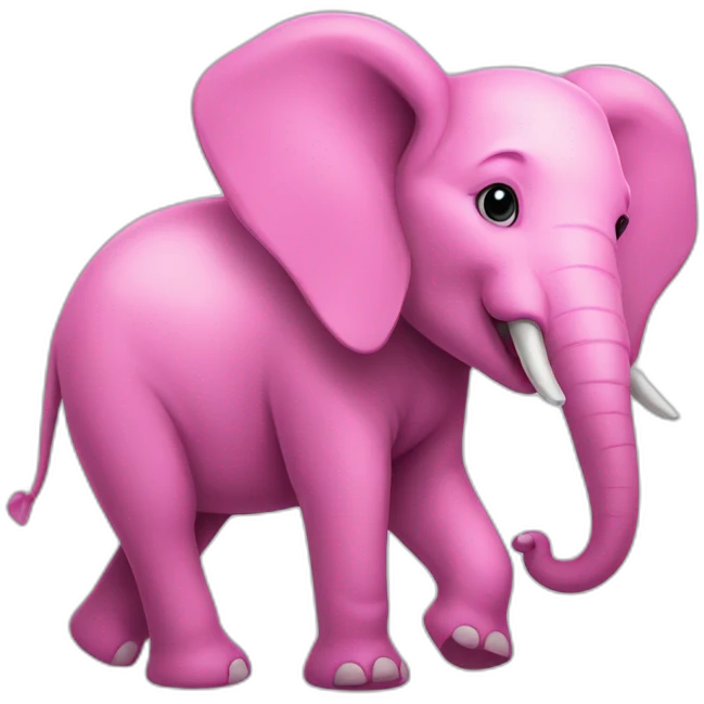 pink smoky elephant emoji