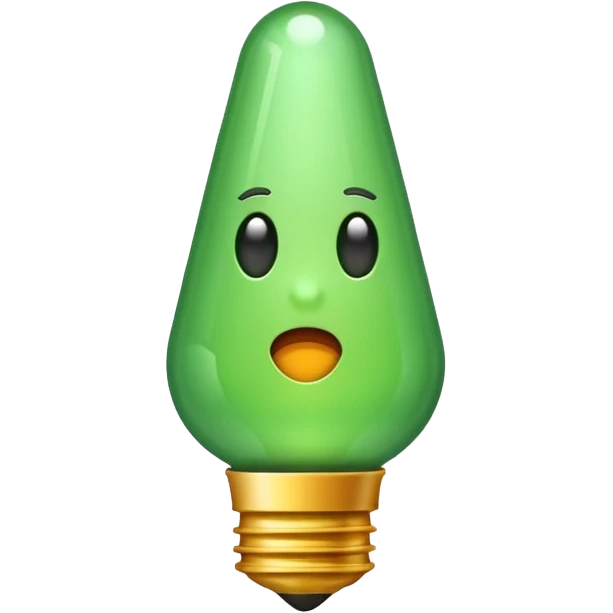 make exclamation sign inlight green color emoji emoji