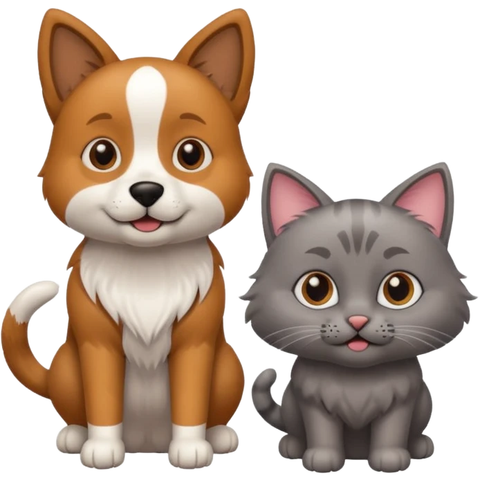 dog with cat emoji