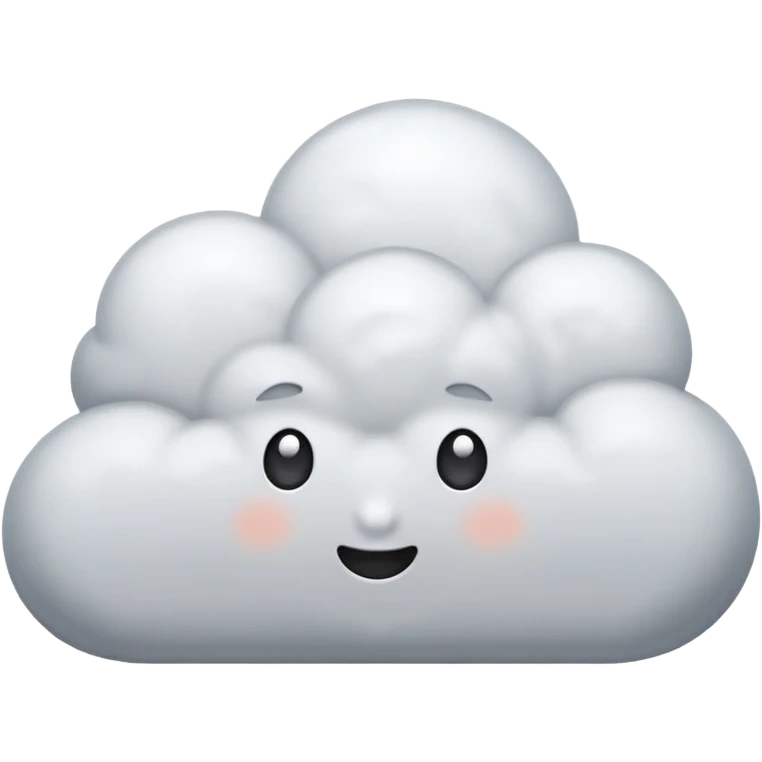 a cloud that is snowing emoji