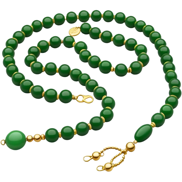 green prayer beads  emoji