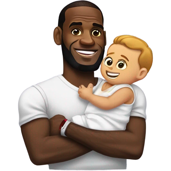 lebron james holding my baby emoji