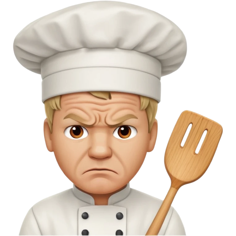 Gordon Ramsay angry with chef hat emoji