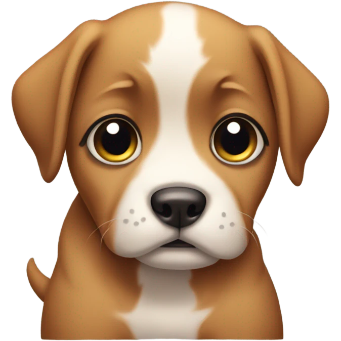 puppy with pleading eyes emoji
