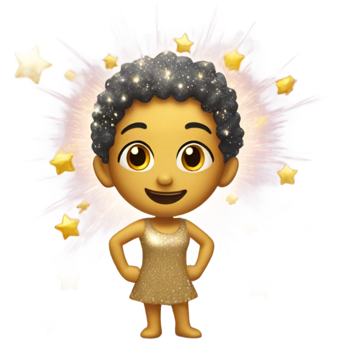 Sparkling best wishes for a new year 2025 emoji