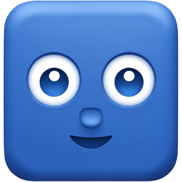 blue word "blessed" emoji