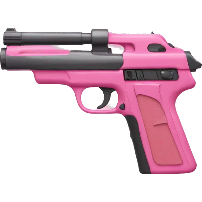 Pink gun emoji