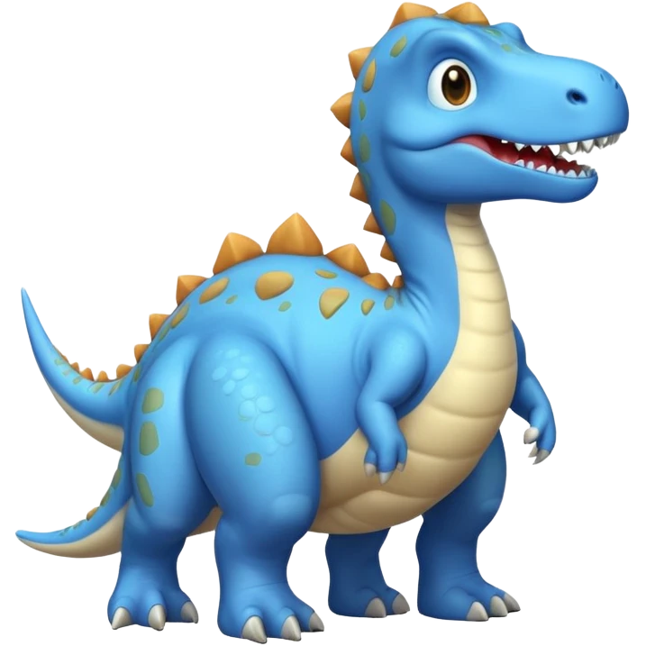 light blue 공룔 emoji