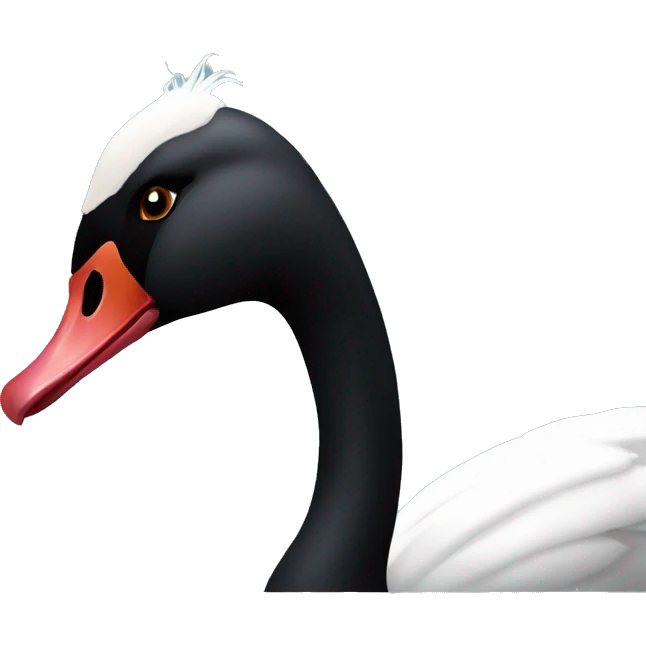Black swan emoji