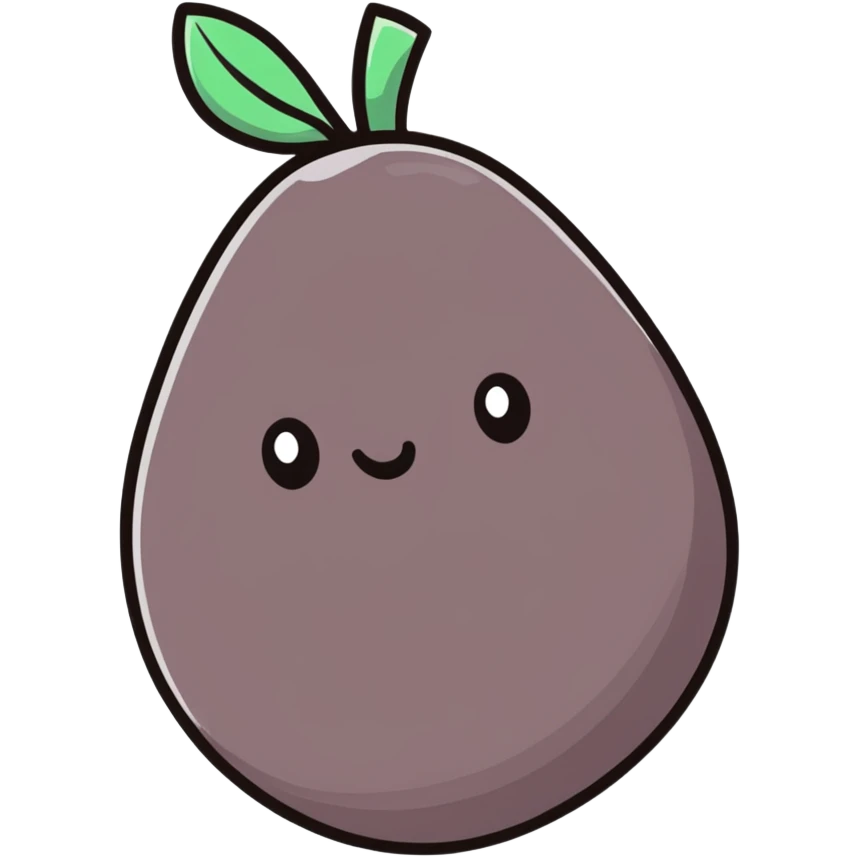 black potato emoji