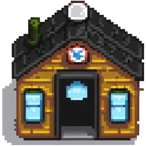 tiny simple train station icon, modern colors, minimal details, small size emoji