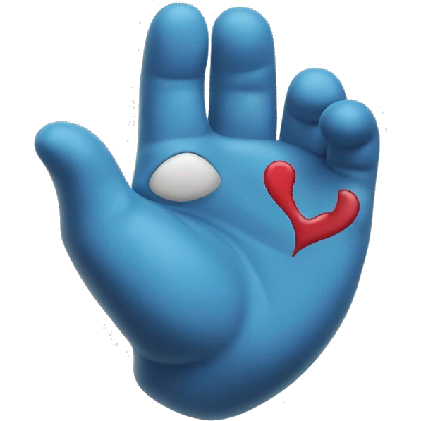 Heart whit hand emoji