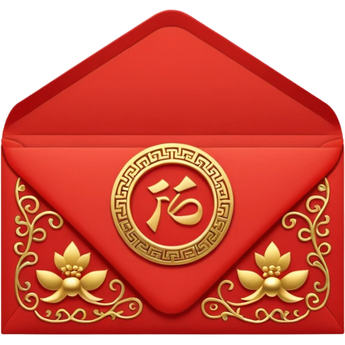 chinese new year red envelope standing view emoji