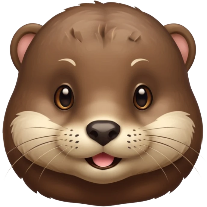 a cute otter face emoji
