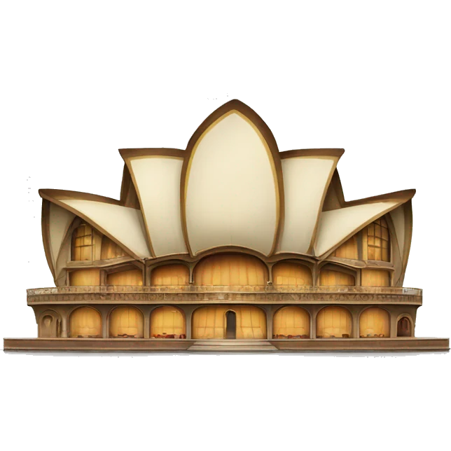 An opera house with a " Windows" logo on top  emoji