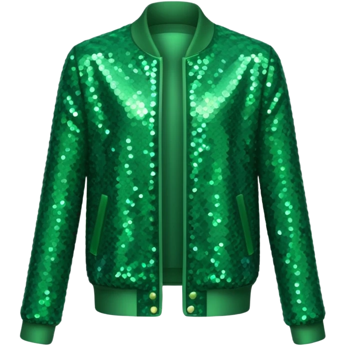green sparkling jacket emoji