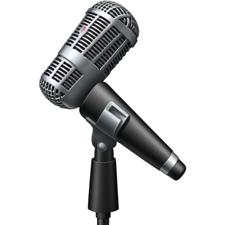singer stage microphone emoji