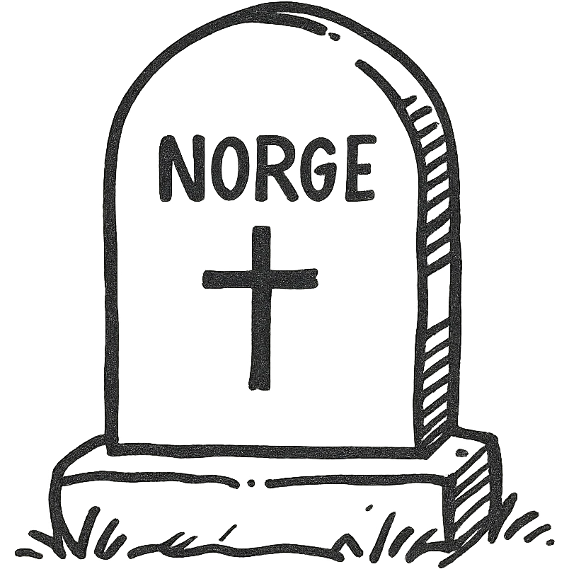 traditional Norway gravestone emoji