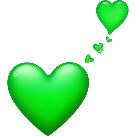 green heart emoji