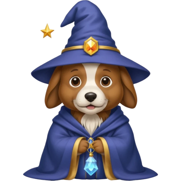 Dog wizard emoji