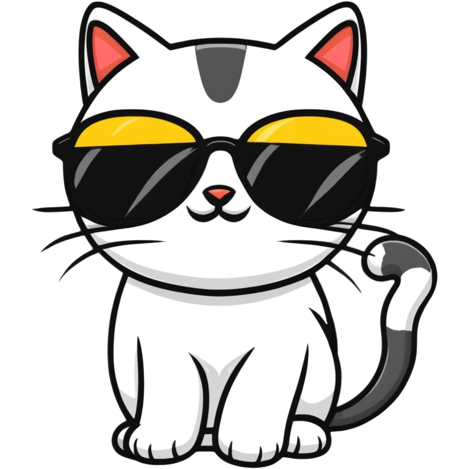 cat wearing sunglasses emoji