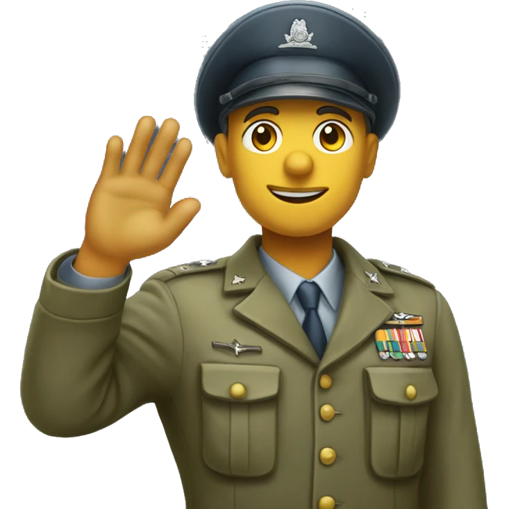 world war 2 soldier saluting  emoji