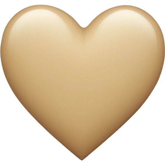 Beige heart  emoji