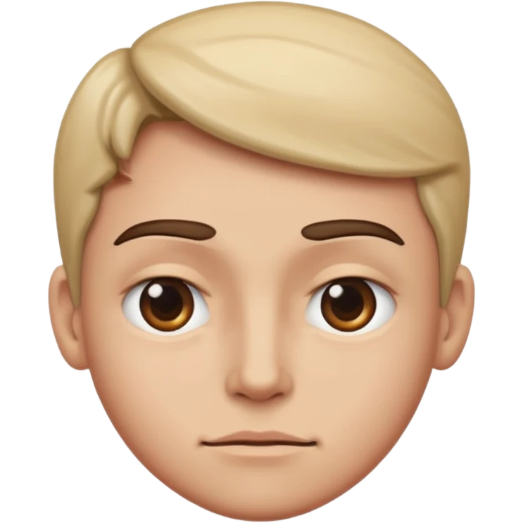 judgemental side eye, expressive face, 3/4 face view, ios emoji style emoji