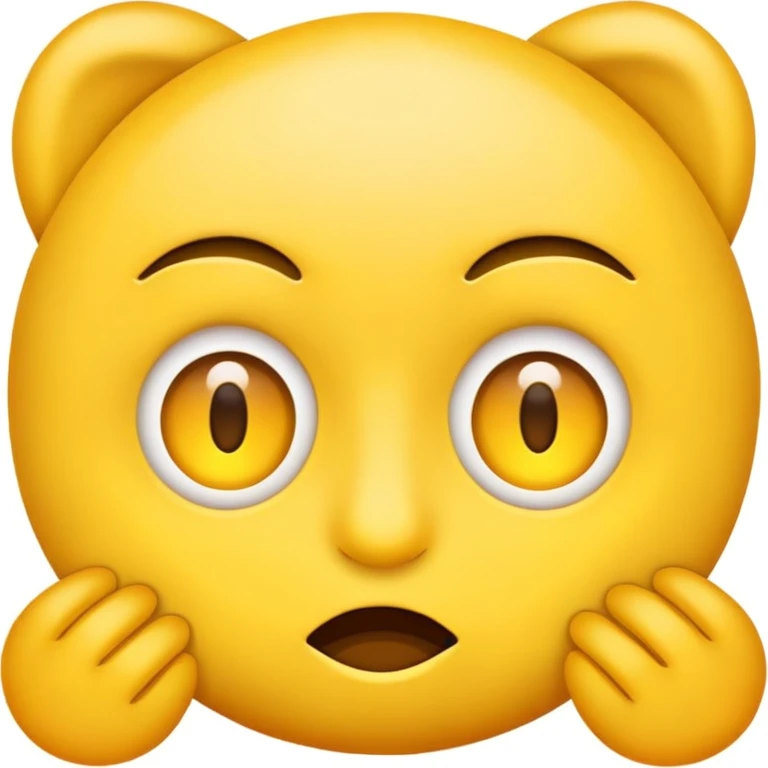 face yellow emoji, one eye open and one eye semi open emoji