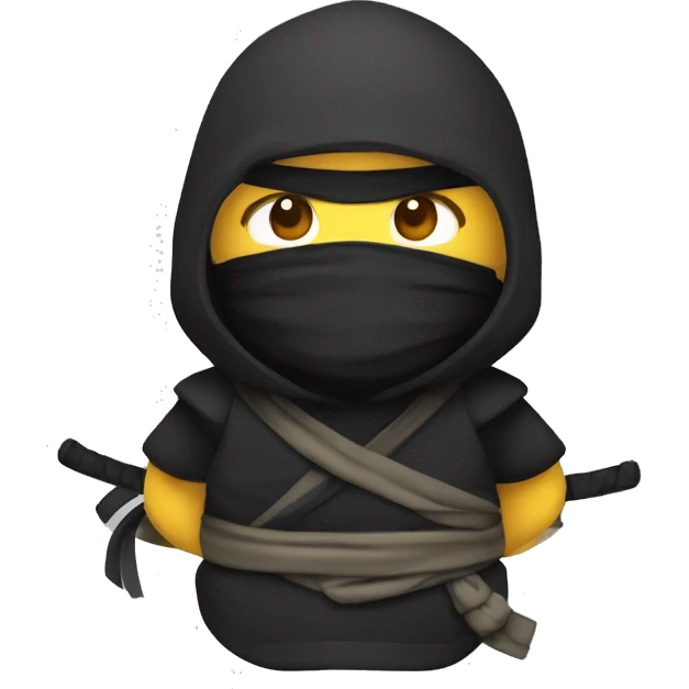 Ninja fazendo um coração com os dedos emoji