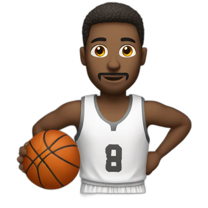basketball man white emoji